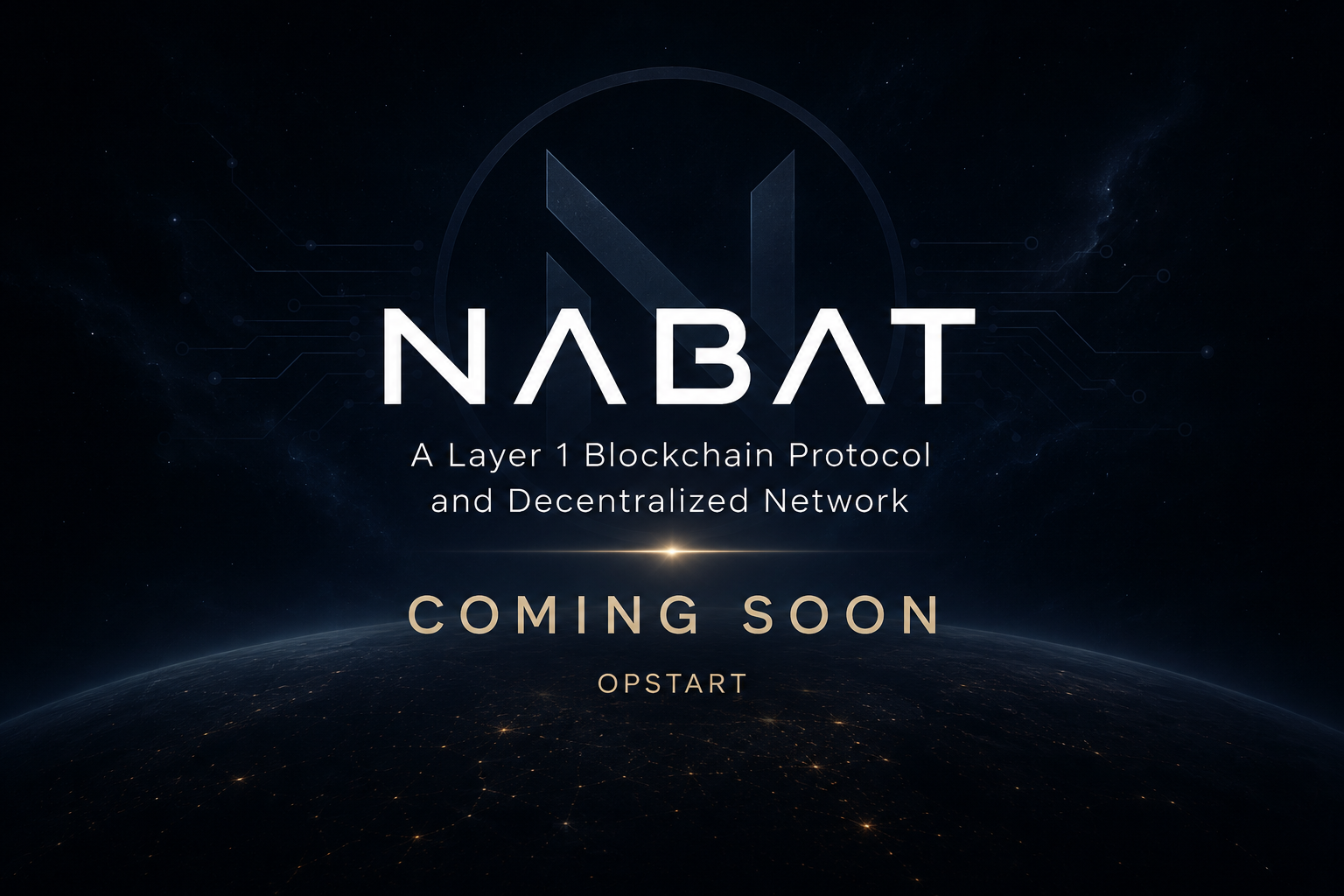 NABAT blockchain landing page baggrund